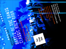 Rock Concert Blue Invitation