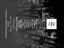 Jazz Concert Invitation (Black and White)