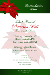 Christmas Poinsettia Poster 001