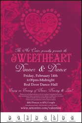 Valentine Heart Logo Poster