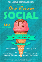Ice Cream Social Poster