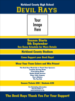 Sports Flyer 001 in Blue and Yellow