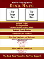 Sports Flyer 002 in Maroon and Gold