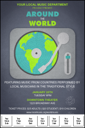 World Music Logo Poster