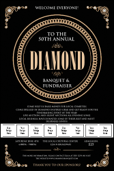 Diamonds Black Logo Poster