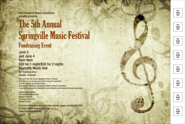 Music Festival 2 Poster with Image Upload