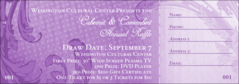 Year Classic Purple Raffle Ticket