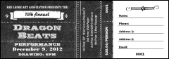 Retro Chalkboard Raffle Ticket