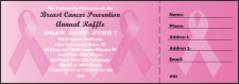 Pink Ribbon Raffle Ticket 001