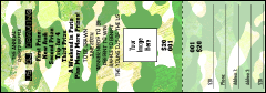 Camouflage Raffle Ticket