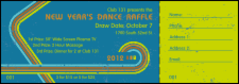 2012 Retro Rainbow Raffle Ticket