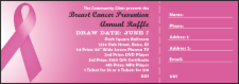 Pink Ribbon Raffle Ticket 002