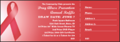 Red Ribbon Raffle Ticket