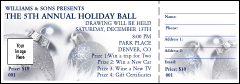 Christmas Ornament Raffle Ticket