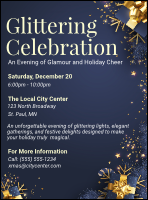 Glittering Celebration Flyer