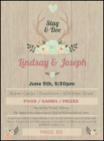 Flower Stag & Doe Flyer