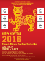 Chinese New Year Tiger Image Flyer