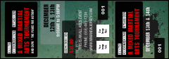 Contemporary Mixed Martial Arts Event Ticket