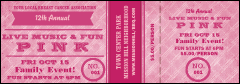 Breast Cancer Awareness Plaid Event Ticket