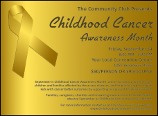 Childhood Cancer Awareness Month Invitation