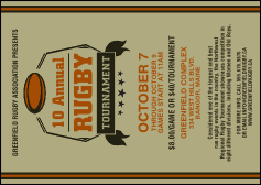 Rugby Tournament Postcard