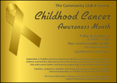 Childhood Cancer Awareness Month Postcard