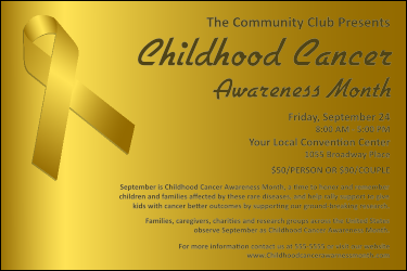 Childhood Cancer Awareness Month Poster