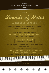 Sounds of Notes Image Poster