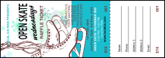 Ice Skating Raffle Ticket