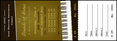 Sounds of Notes Raffle Ticket