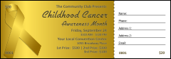 Childhood Cancer Awareness Month Raffle Ticket