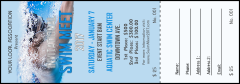 Swim Meet Raffle Ticket