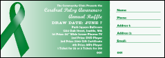 Green Ribbon Raffle Ticket