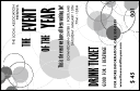 All Purpose Circles Black and White Drink Ticket