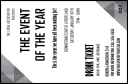 All Purpose Corners Black and White Drink Ticket