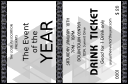 All Purpose Triangles 2 Black and White Drink Ticket