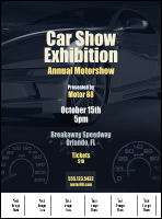 Car Show Speed Dial Flyer