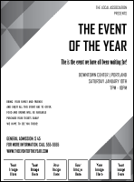 All Purpose Corners Black and White Image Flyer