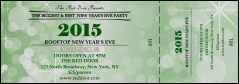 Green Glitter Event Ticket