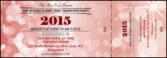 Red Glitter Event Ticket