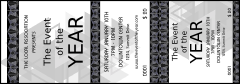All Purpose Triangles 2 Black and White Event Ticket