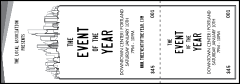 All Purpose Skyline Black and White  Event Ticket