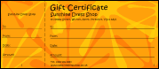 Orange Fun Gift Certificate
