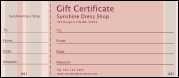 Pink Stripes Gift Certificate