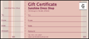 Pink Stripes Logo Gift Certificate