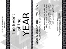 All Purpose Triangles 2 Black and White Invitation