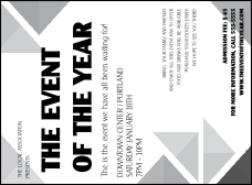 All Purpose Triangles Black and White Invitation