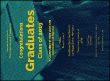 Graduation - Blue and Yellow Invitation