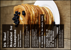 Pancake Stack Postcard