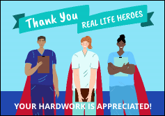 Thank You Heroes Postcard Mailer